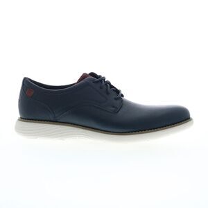Rockport Mens Garett Plain Toe Blue Shoes (NWT)